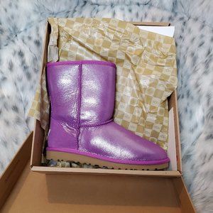 Youth Sz 6 Purple Glitter Ugg Boots